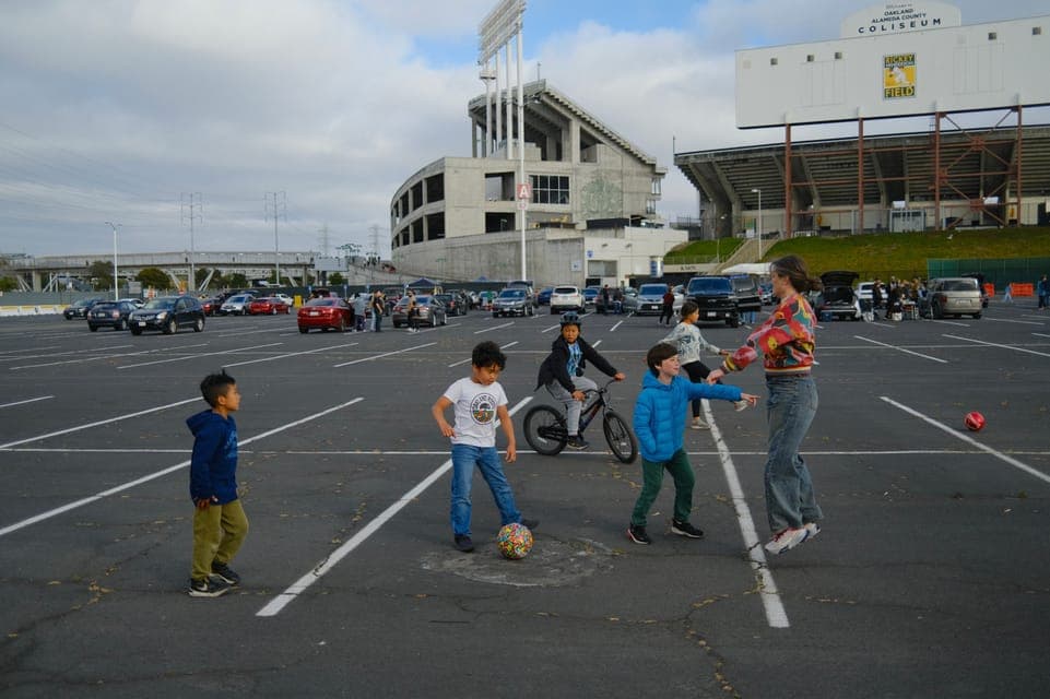 The tailgate before the game